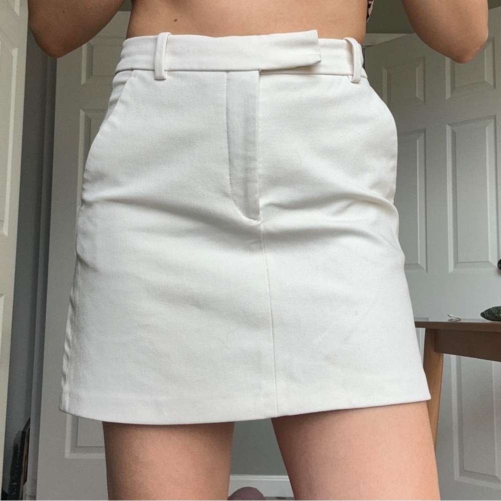 Zara White Mini Skirt